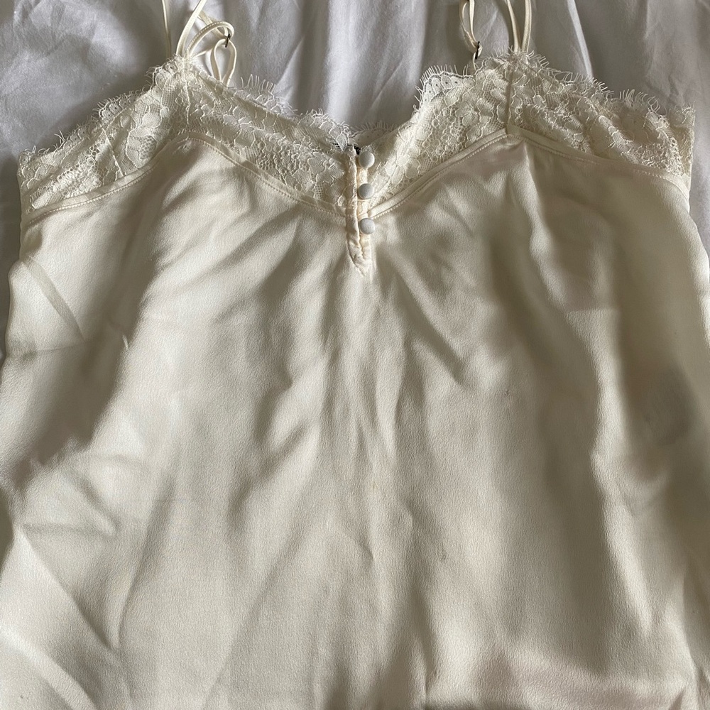 White cami Abercrombie and Fitch size xs
